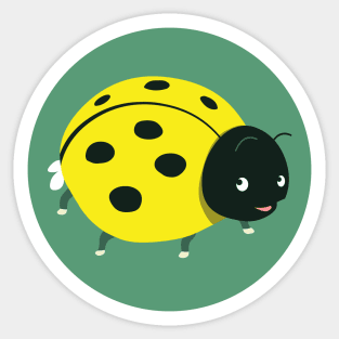 Lemon ladybird Sticker